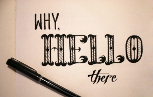 hello Lettering in Ink